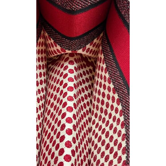 Christian Dior Canvas Medium DiorAmour Red Polka Dot Book Tote Limited Edition - Picture 11 of 16